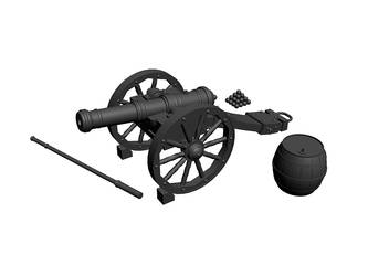 Cannon 3D render