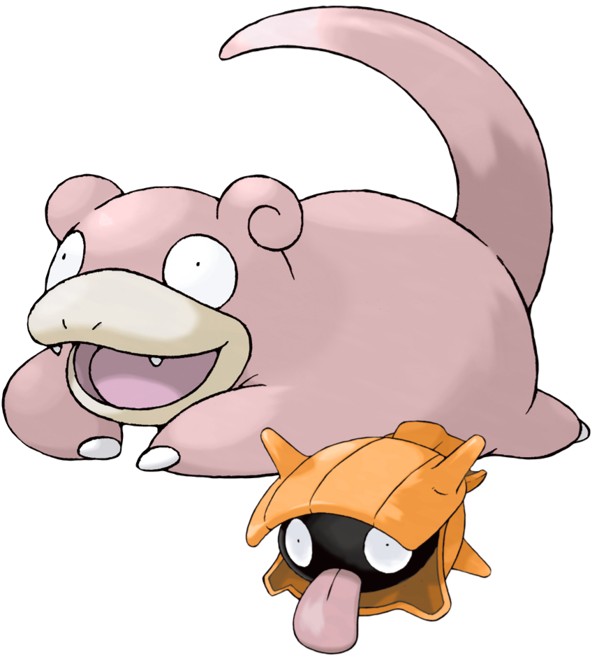 Shiny Slowpoke and Shiny Shellder by Lidni56 on DeviantArt