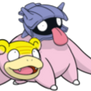 Galarian slowpoke and Shellder (Dream World)