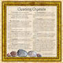 Cleaning Crystals, Book of Shadows