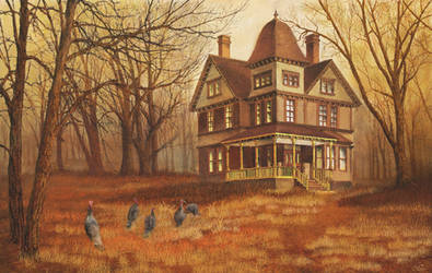October Mist, Kentucky Woods by Brightstone