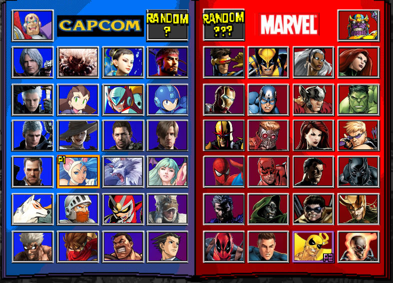 My Marvel VS Capcom Roster by InklingMain on DeviantArt