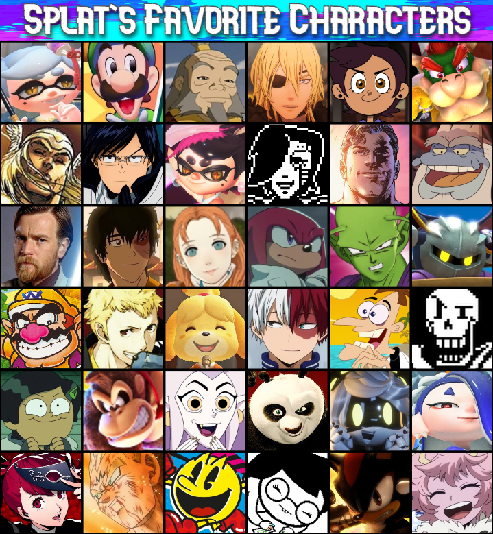 Splat's Favorite Characters by InklingMain on DeviantArt