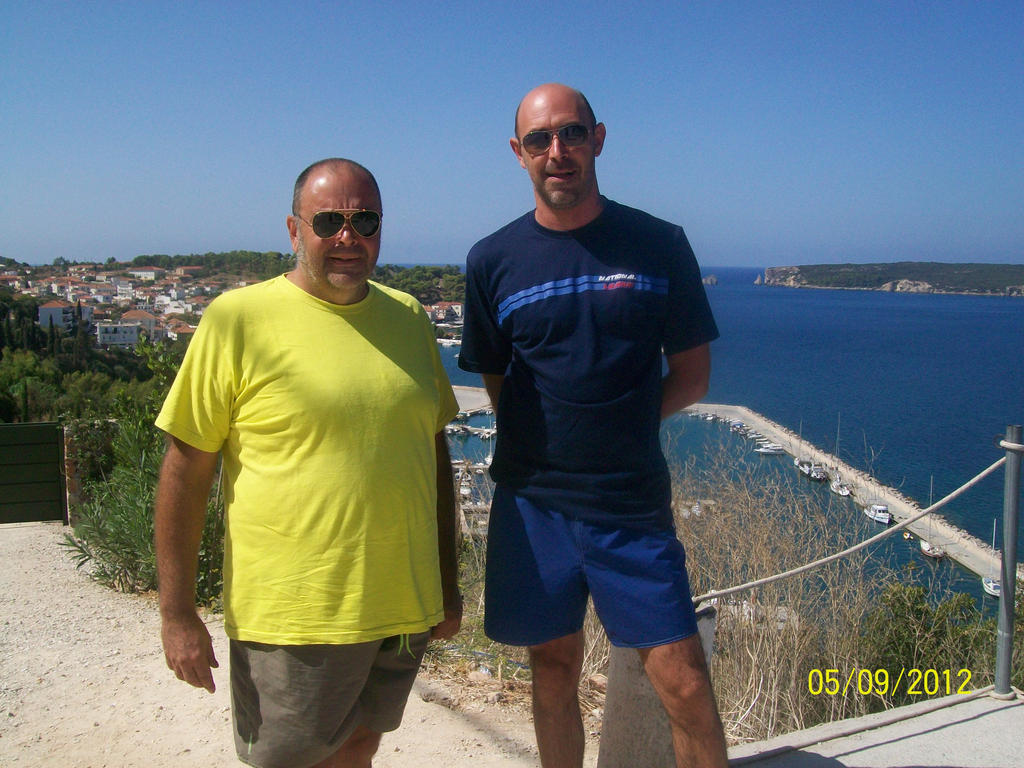 my father and his best friend in Pylos