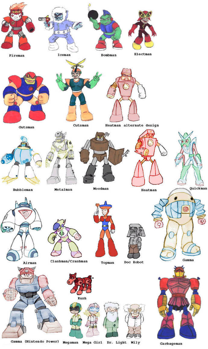Captain N Robot Masters by Gauntlet101010 on DeviantArt