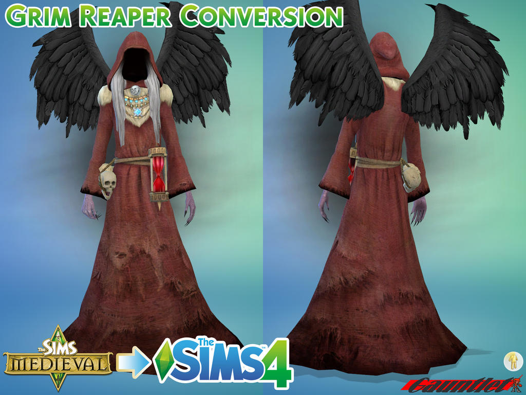 Sims Medieval to Sims4 Grim Reaper Conversion by Gauntlet101010 on
