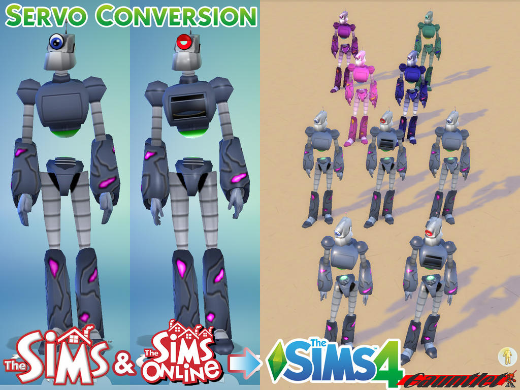 Sims1 and Sims Online to Sims4 Servo Conversion
