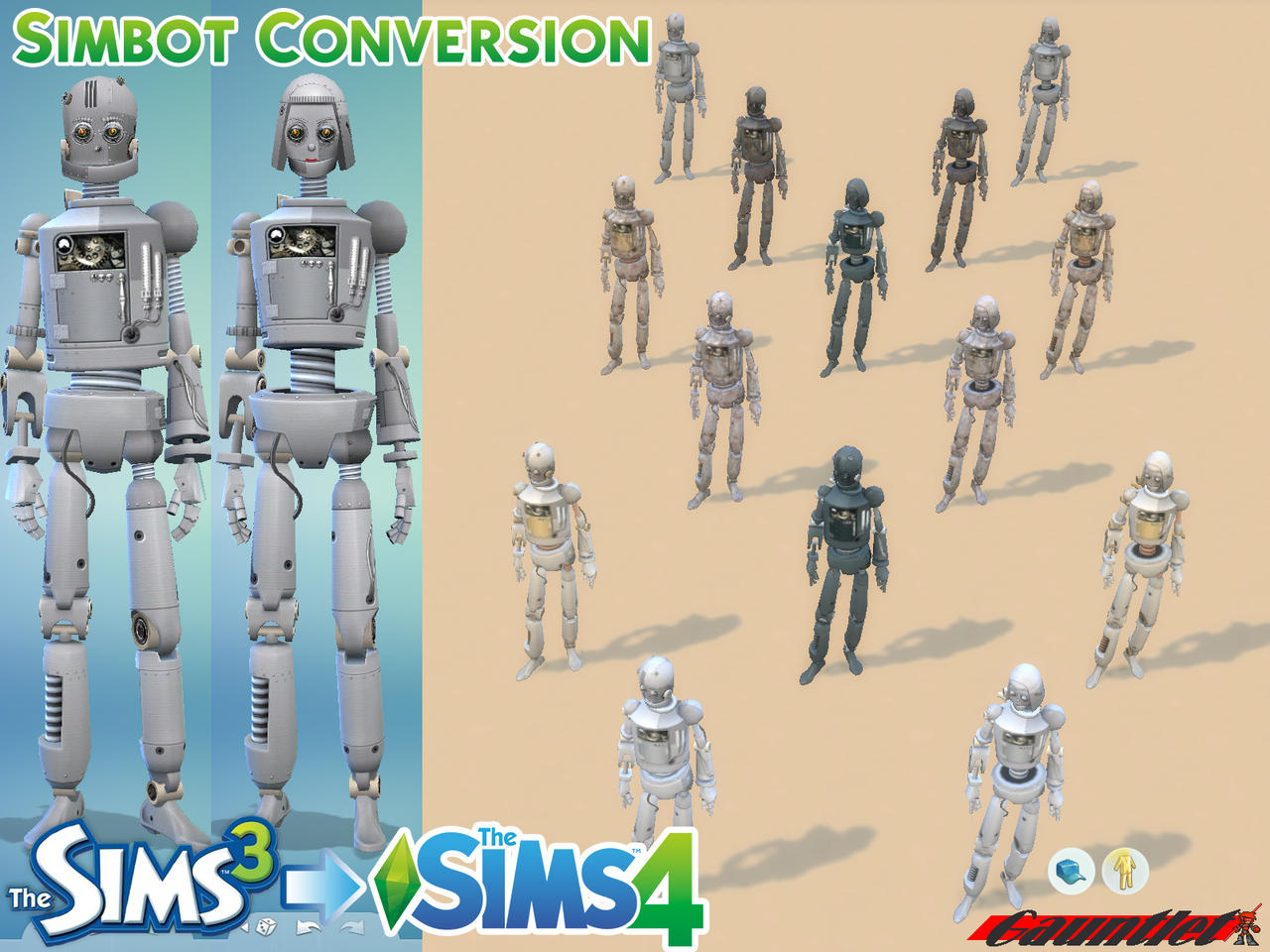 Sims3 to Sims4 Simbot Conversion by Gauntlet101010 on DeviantArt