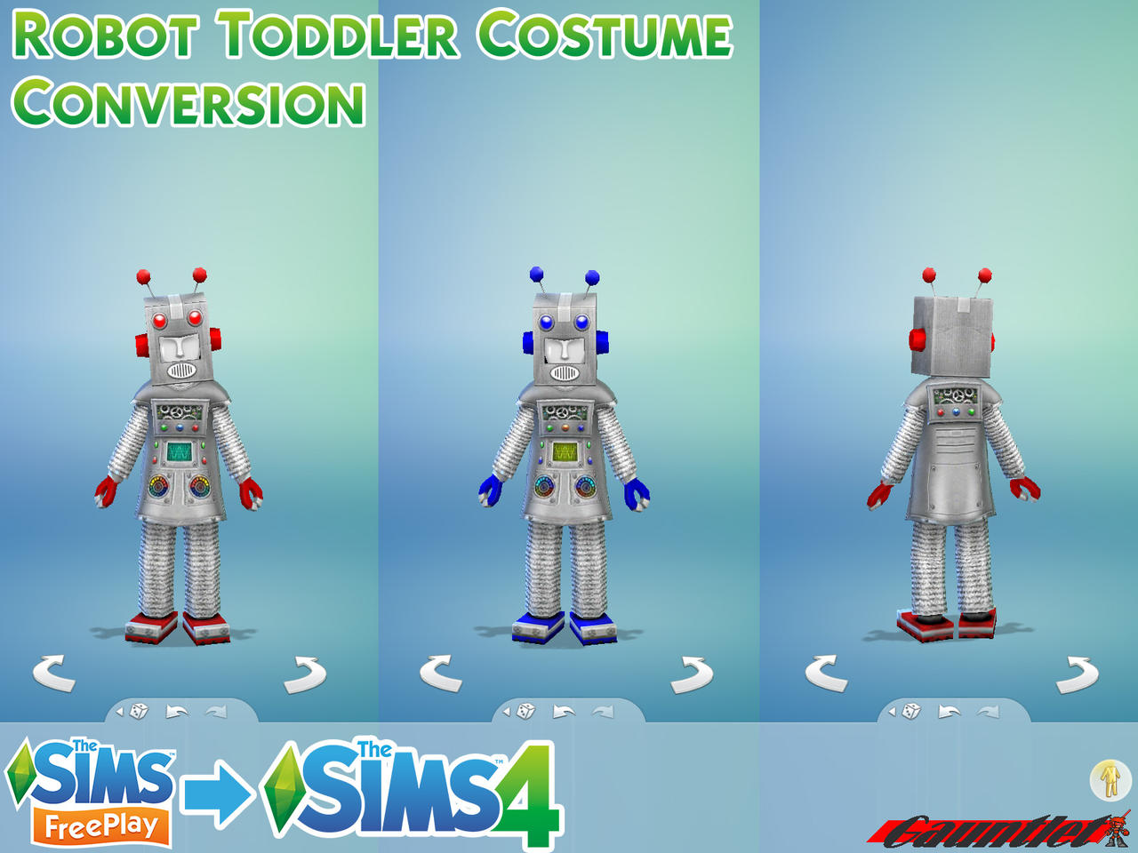 Sims Freeplay to Sims4 Robot Toddler Conversion