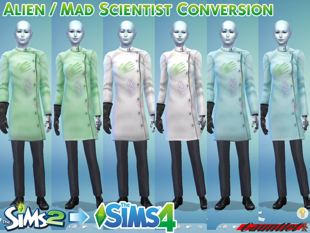 Lab Sims4 Cc Sims2 to Sims4 Alien / Mad Scientist Conversion by Gauntlet101010 on ...