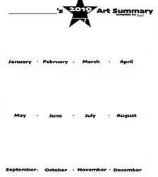 2019 Art Summary Template by me