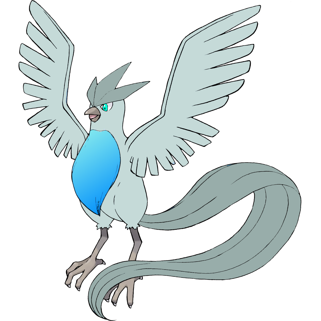 Shiny Articuno by NikoAndThePokes on DeviantArt