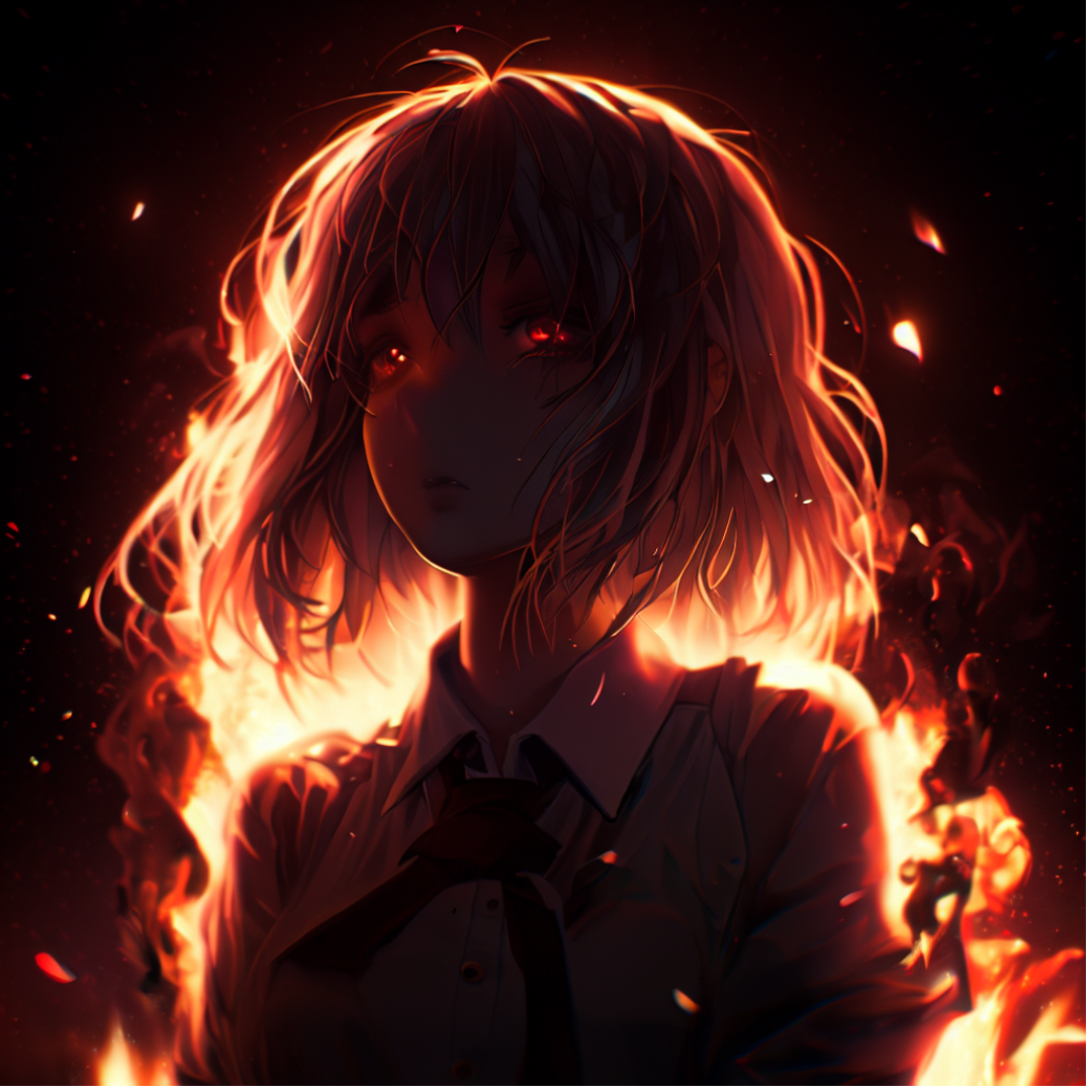 Anime Fire Girl-Wallpaper by DarkS337 on DeviantArt