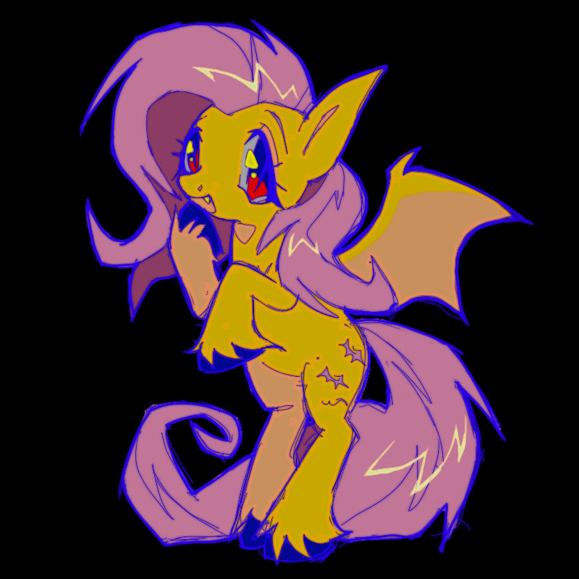 Flutterbat Colouring flutterbat by Fluttershyweed on DeviantArt