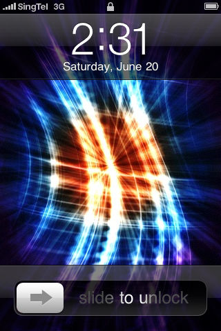iPhone Lock Screen, 2009-06-20 by BoltClock on DeviantArt