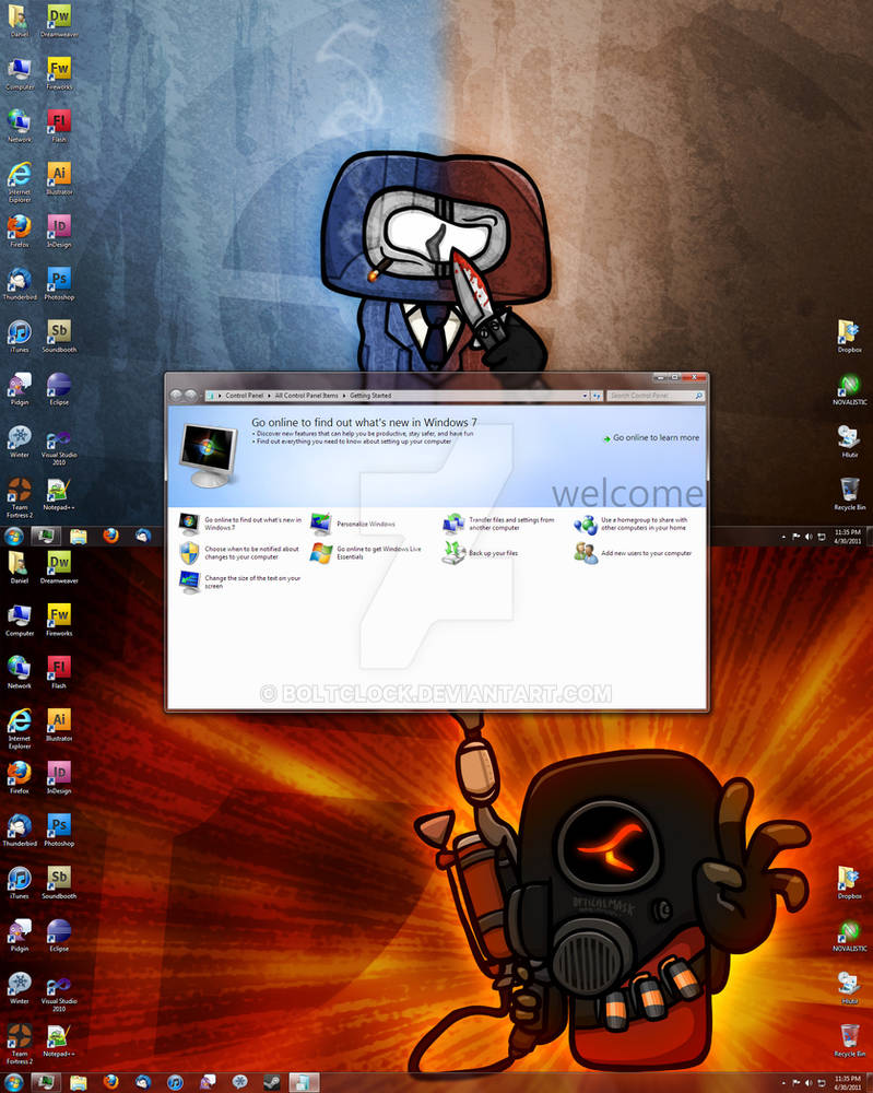 Windows 7 Desktop, 2011-04-30 by BoltClock on DeviantArt