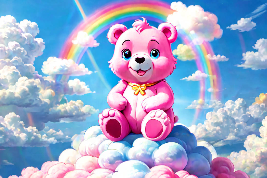 Pink Bear Rescue pink care bear by lenaclaspell on DeviantArt