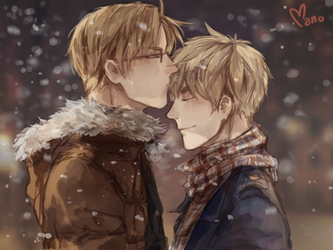 USUK - Winter by Mano-chan