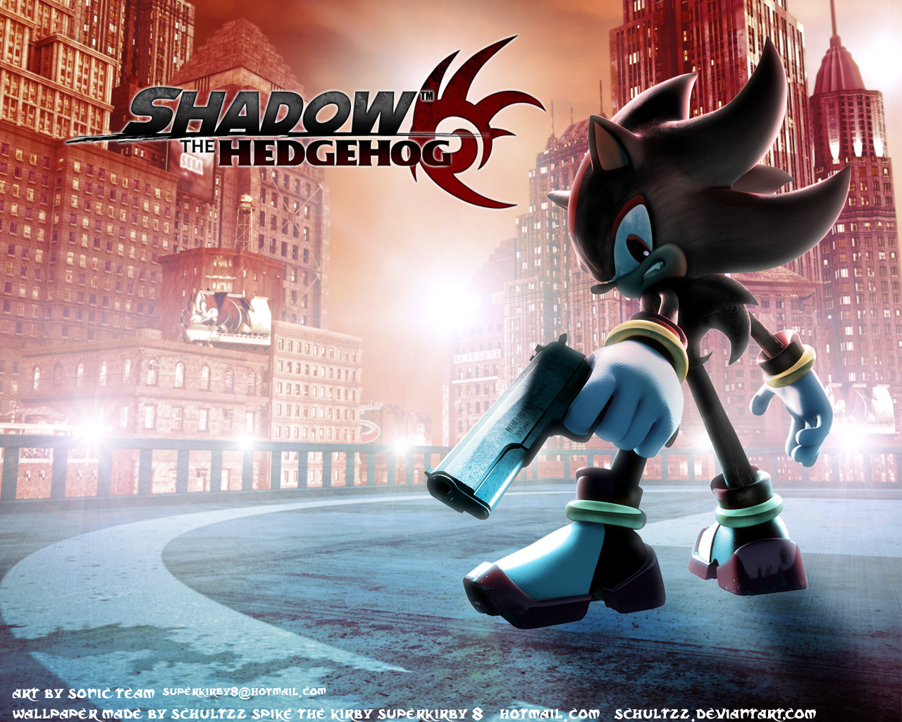 Shadow The Hedgehog - Gun Wallpaper Download