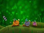 Snail Racing by vladstudio