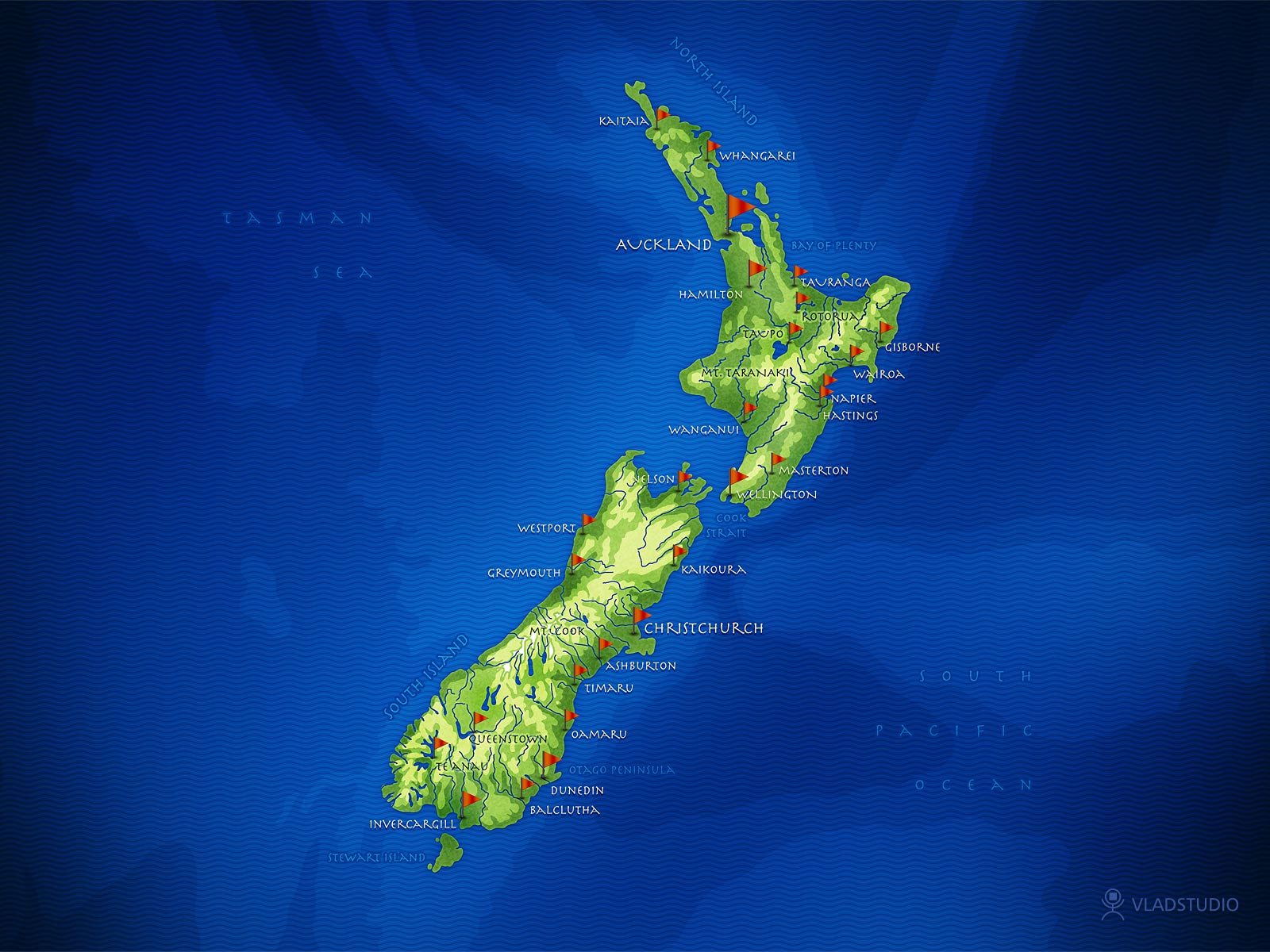 New Zealand Map