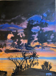 Untitled Oil Sketch (Sunset 1)