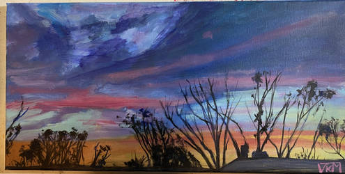 Sunset Oil Sketch #2