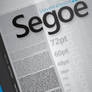Segoe Font Poster