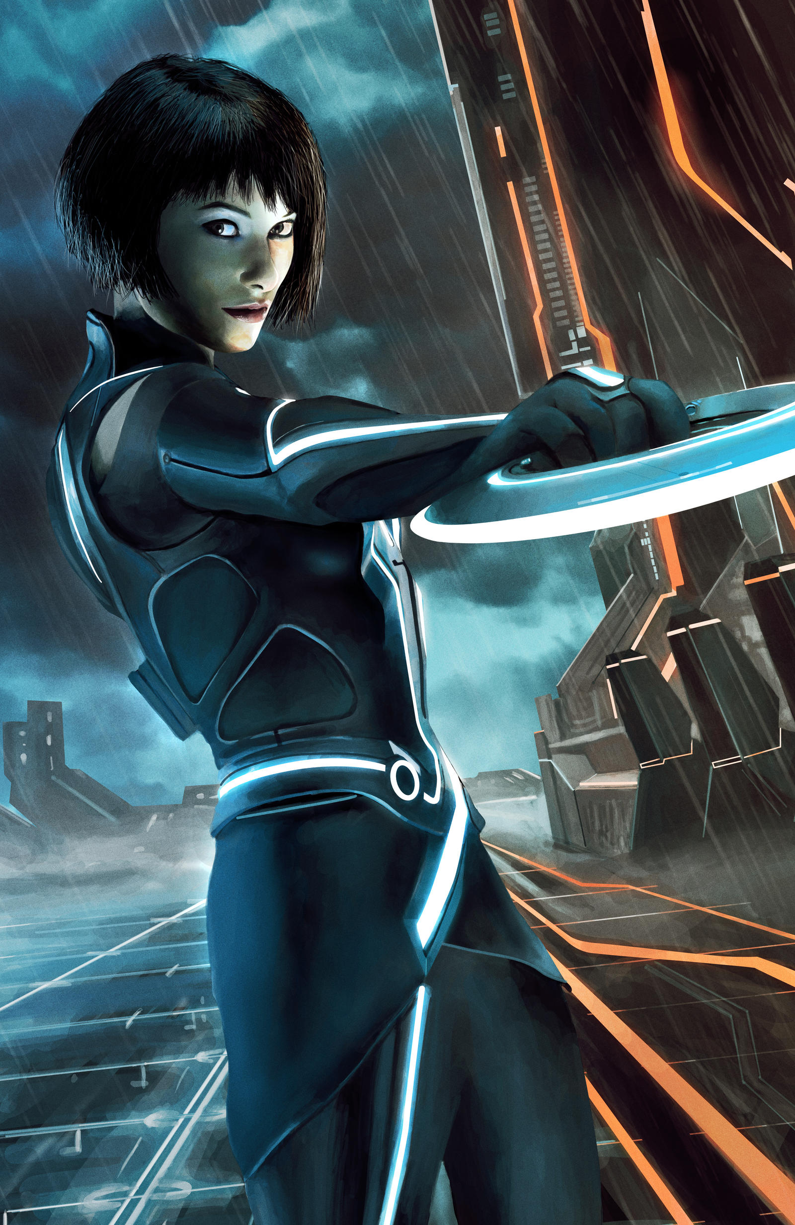 Tron Legacy Quorra Painting By JustMarDesign On DeviantArt tron-legacy-quorra-painting-by-justmardesign-on-deviantart