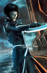 Tron Legacy Quorra Painting