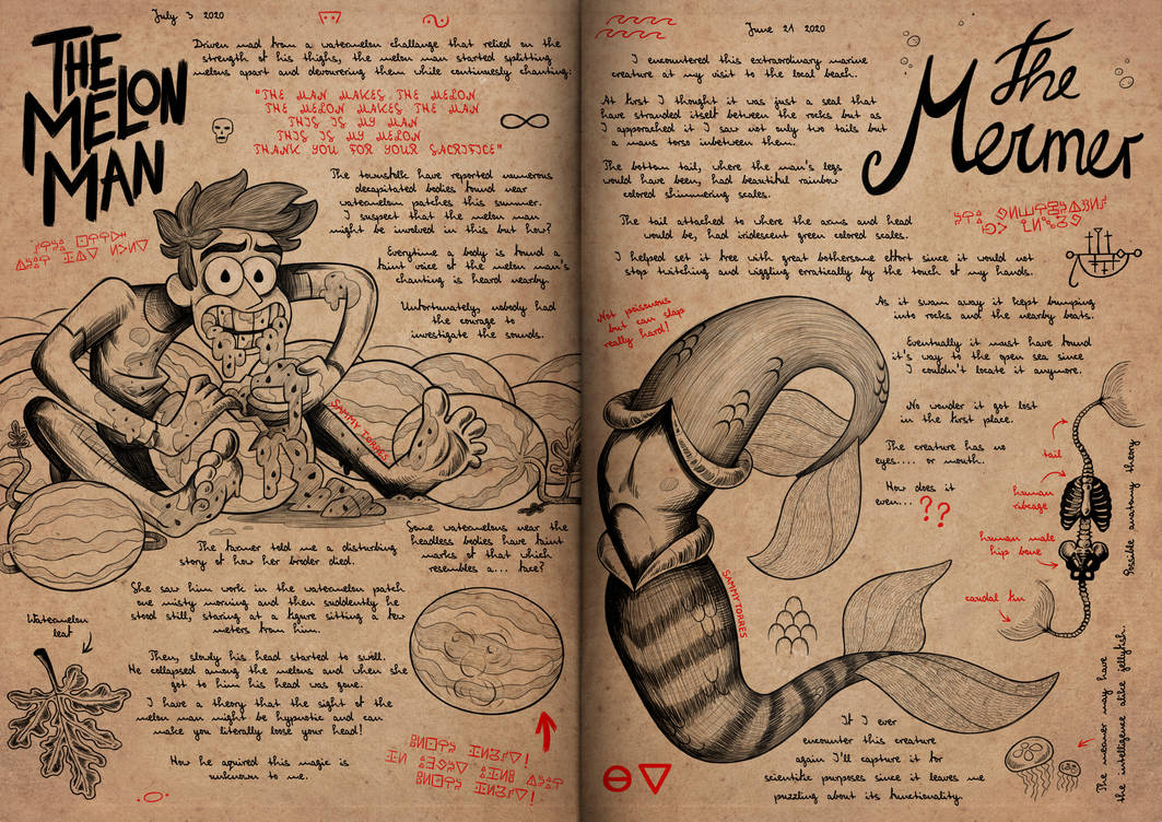 Man Unus Unus Annus - Gravity Falls - Melon Man and MerMer by SammyTorres on ...