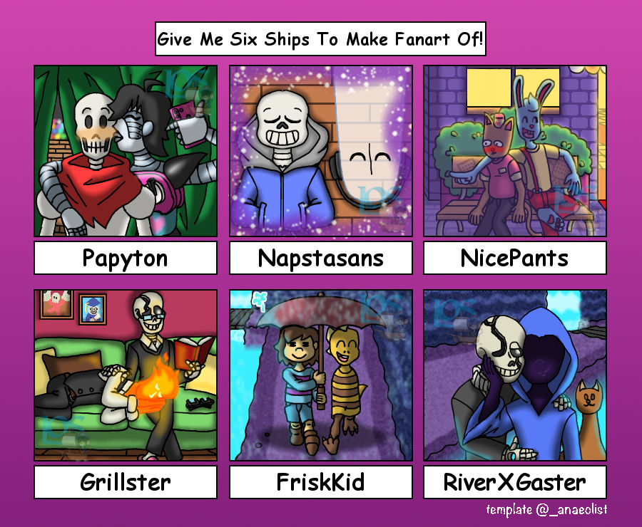 6 Undertale Ships by LiveOnShadow on DeviantArt