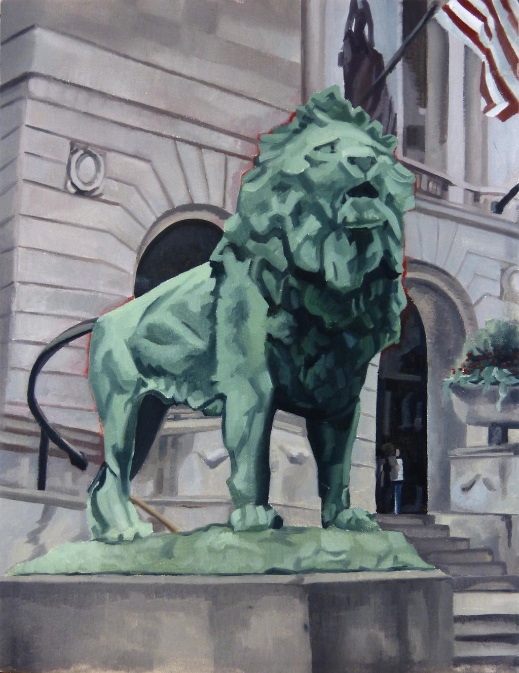 Art Insititute of Chicago Lion: On the Prowl