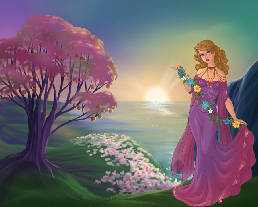 Spring Princess Persephone - Goddess of Springtime by mythologydiva on DeviantArt