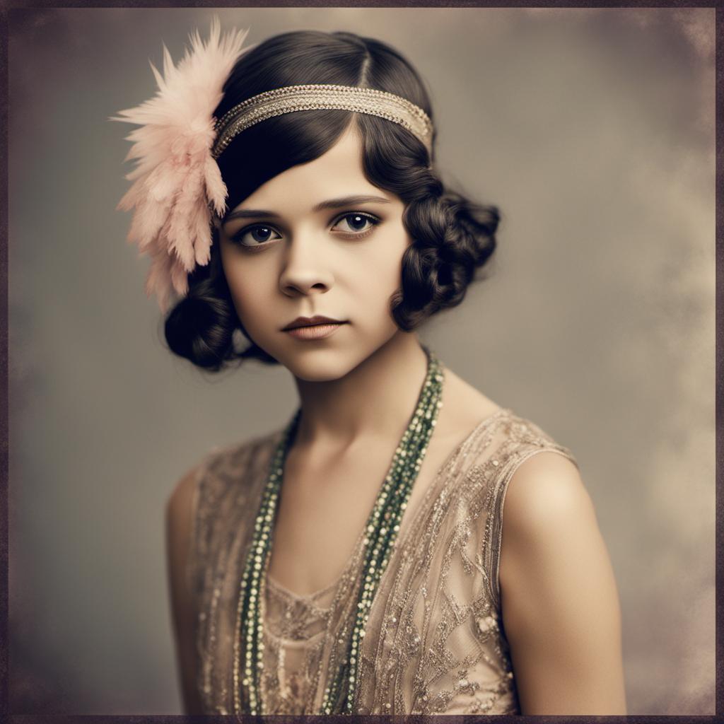 Jenna Ortega 1920s flapper colorized by ashw1990 on DeviantArt