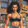 1990s Muscular Woman Tube Top