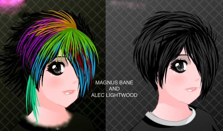 Magnus Bane and Alec Lightwood