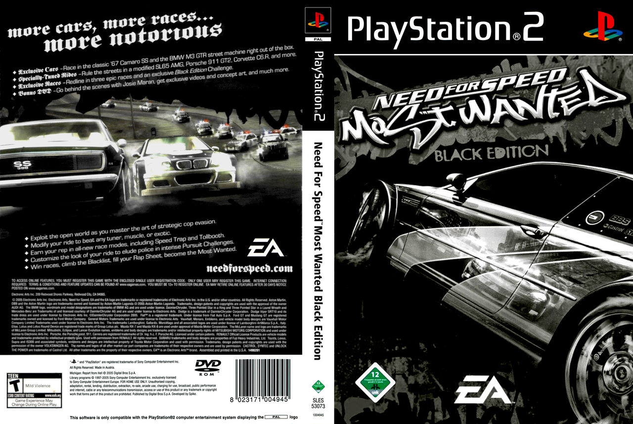 NEED FOR SPEED : MOST WANTED - Playstation 2 (PS2) iso download