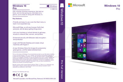 Microsoft Windows 10 Pro CoverArt by BelkacemRezgui on DeviantArt