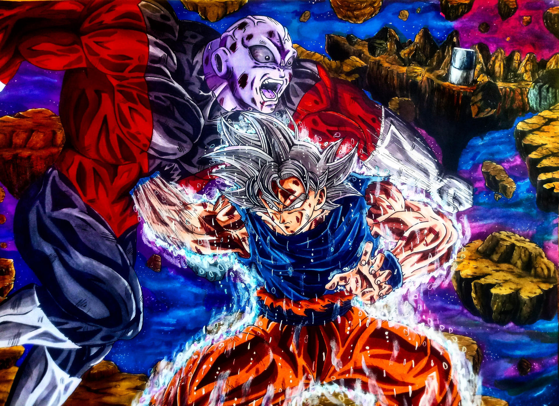 Goku Vs Jiren Dragon Ball Super 2018 Traditional By Franccast On Deviantart