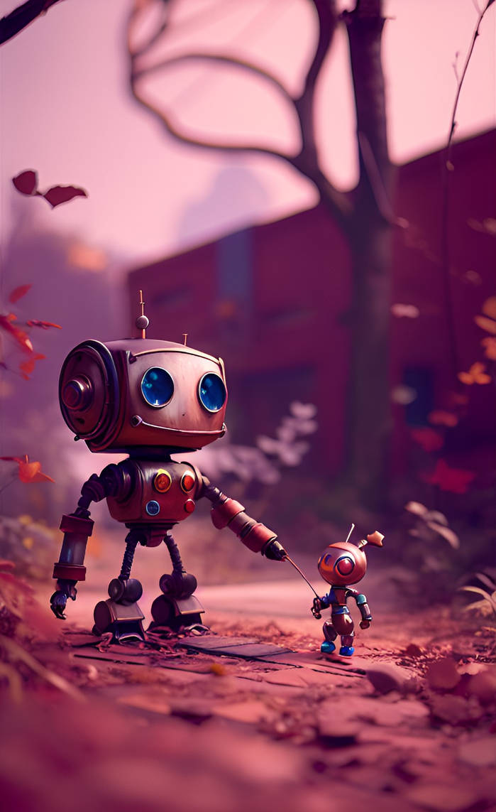 Rusty Little Robot Dad by Du8Prime on DeviantArt