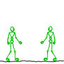 stickman fight animated GIF