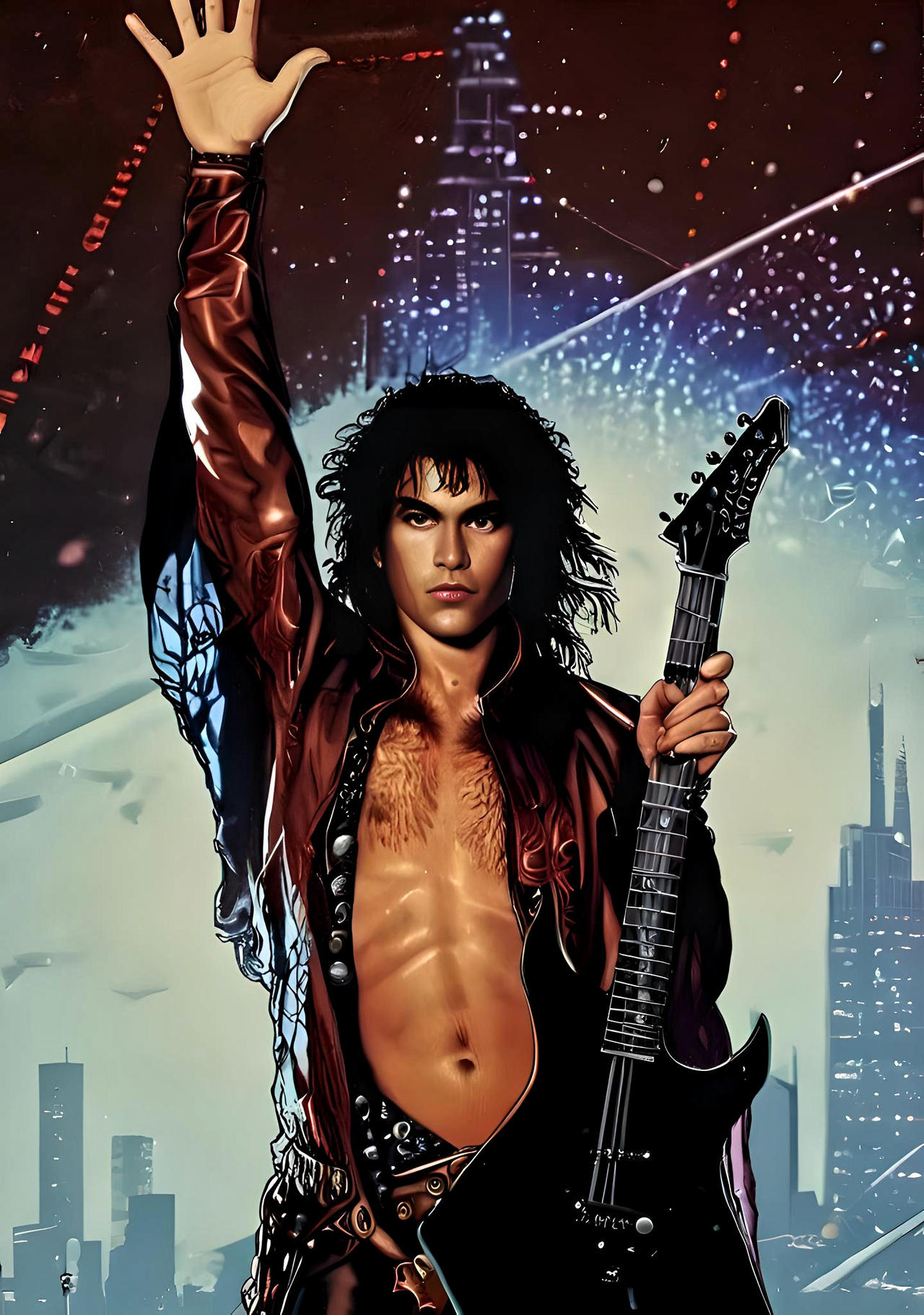 Blackie Lawless rockstar Lead singer Wasp GTA 5 by CroakRocker on