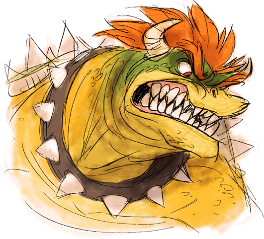 Angry Bowser Reaction Image