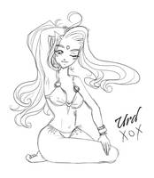 Urd pinup sketch