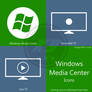 Windows Media Center Icons - in Metro Icon Set