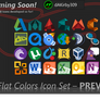 Flat Colors Icon Set - PREVIEW #3