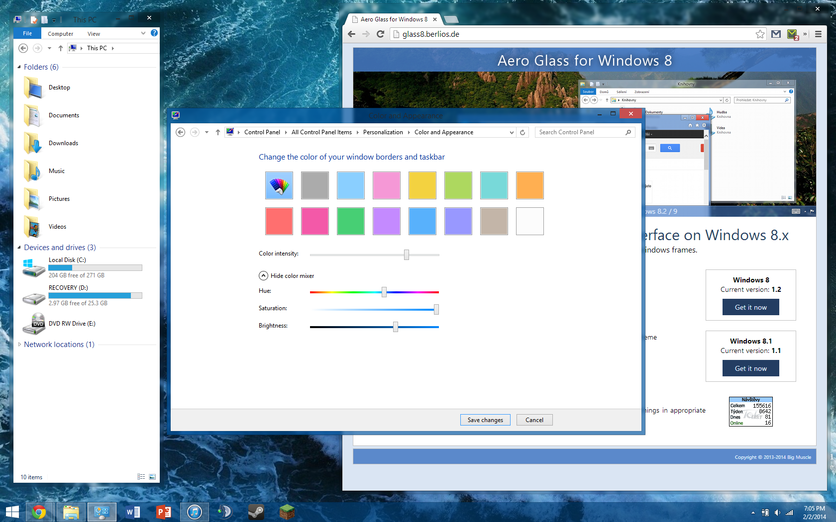 Get Aero Glass for Windows 8 (Fully Native)