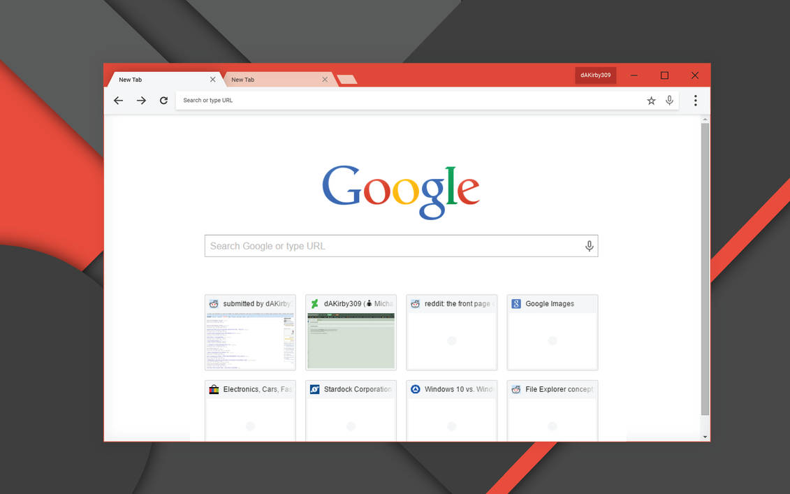 Google Chrome Concept - Material Redesign by dAKirby309