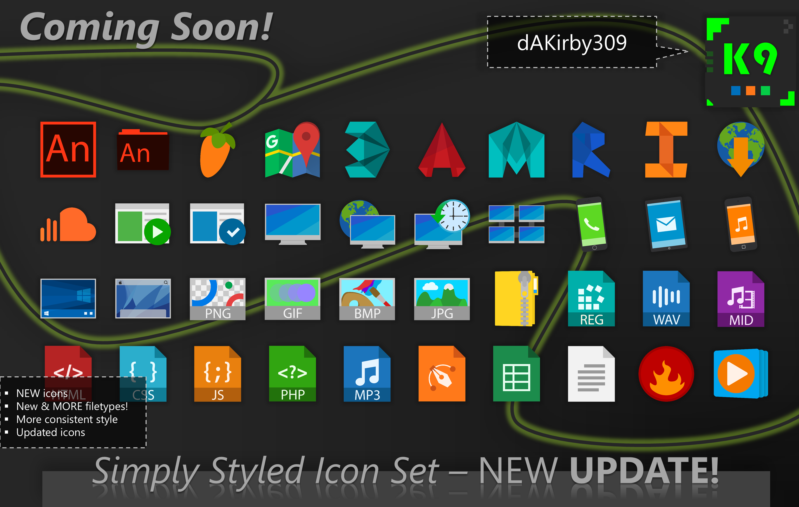 UPDATE PREVIEW #1 - Simply Styled Icon Set